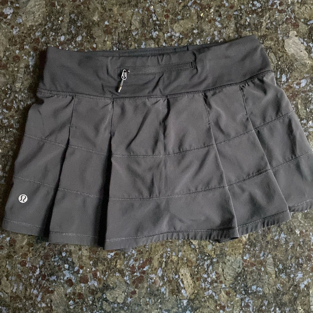 lululemon athletic Black Pleated Athletic Skirt